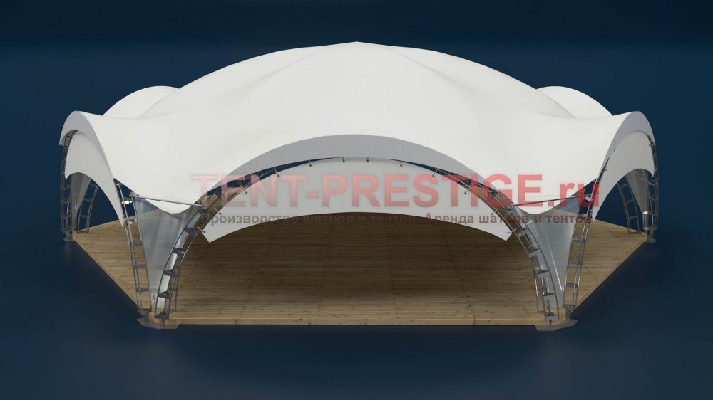   Арочный шатер «VIP Гексагональ 15Х13м» (163 кв.м.)